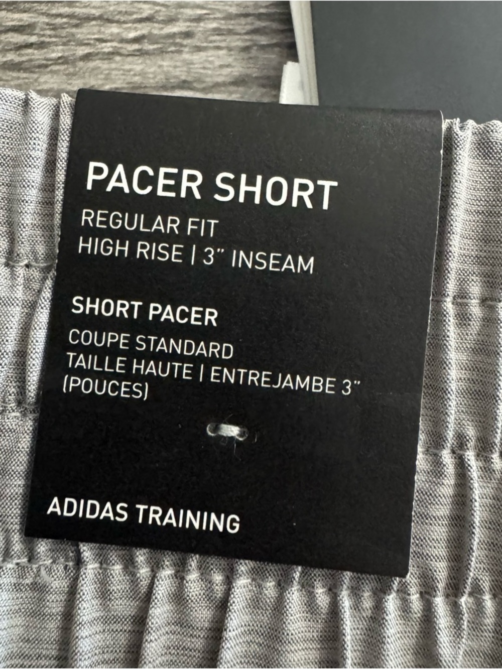 Adidas Women’s Pacer Woven Shorts High Rise 3” Inseam Size XS Grey - Picture 3 of 9